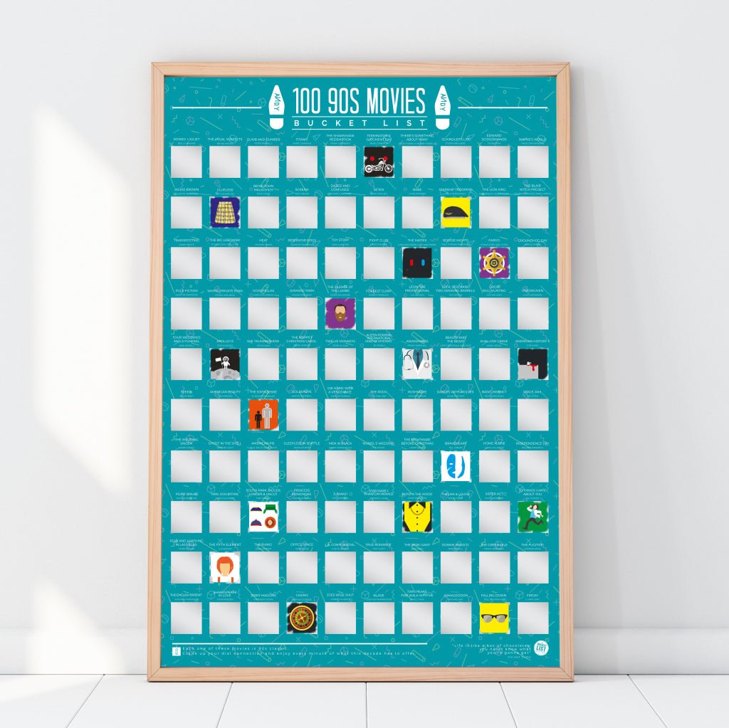 Bucketlistposter - 100 90s Films - Bucketlistposters