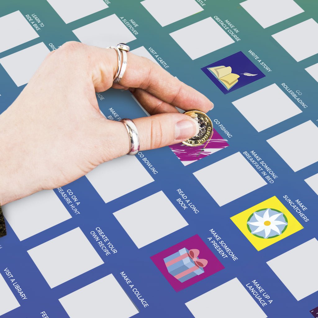 Bucketlistposter - 100 Activiteiten voor kinderen - Bucketlistposters