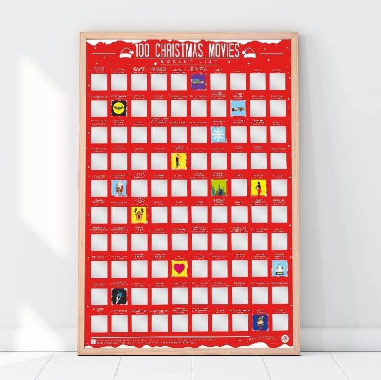 Bucketlistposter - 100 Kerstfilms - Bucketlistposters