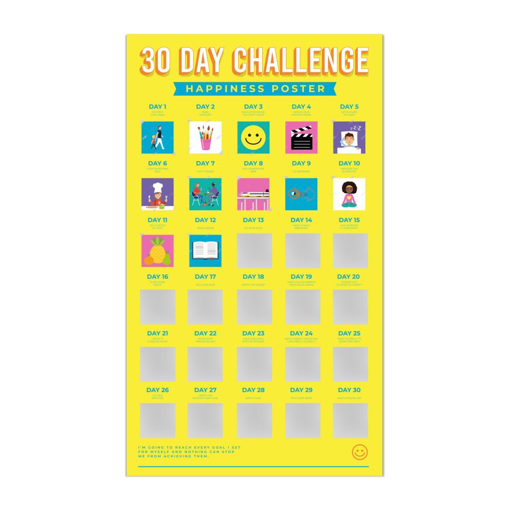 Bucketlistposter - Geluk In 30 Dagen - Bucketlistposters