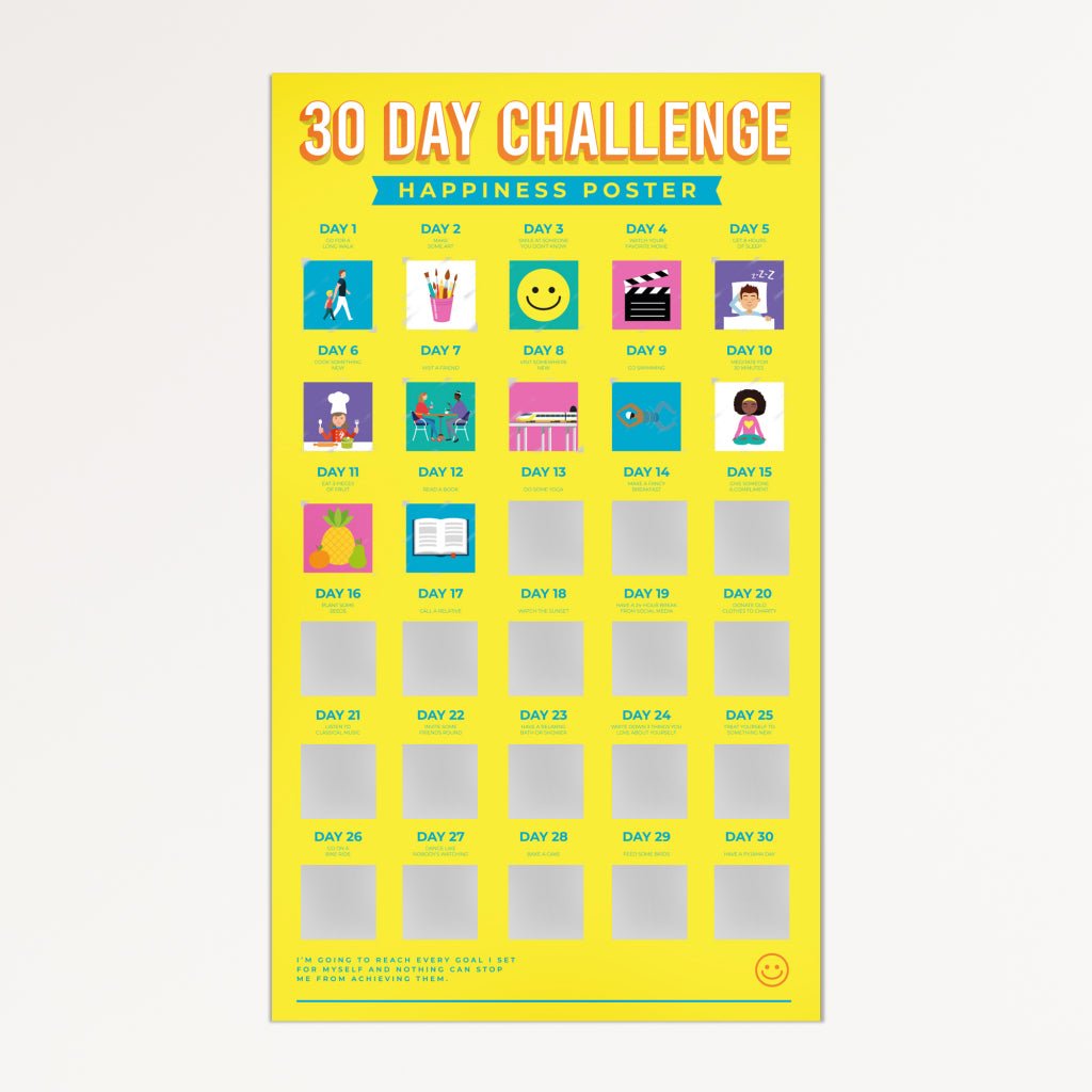 Bucketlistposter - Geluk In 30 Dagen - Bucketlistposters