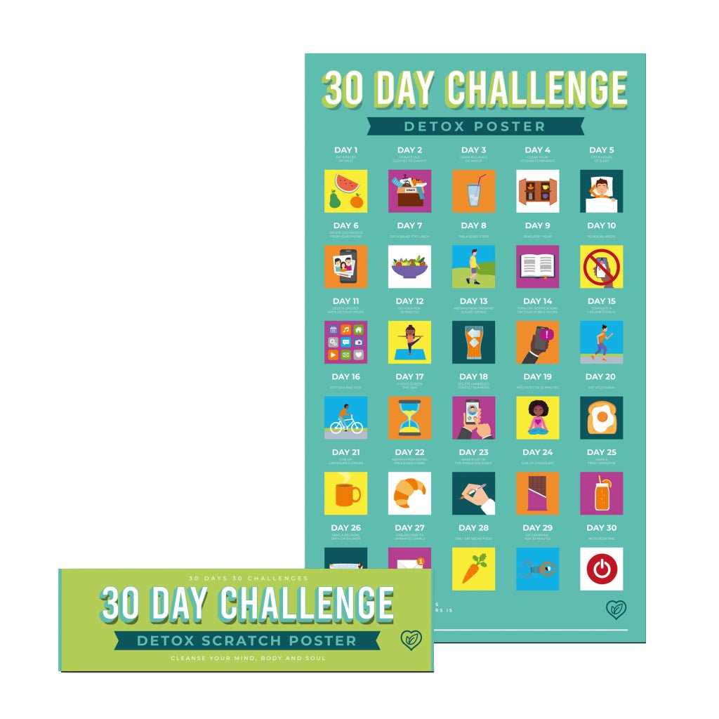 Bucketlistposter - Word Fit In 30 Dagen - Bucketlistposters