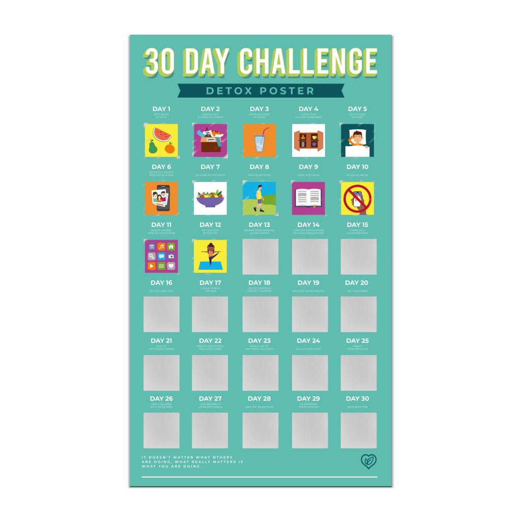 Bucketlistposter - Word Fit In 30 Dagen - Bucketlistposters