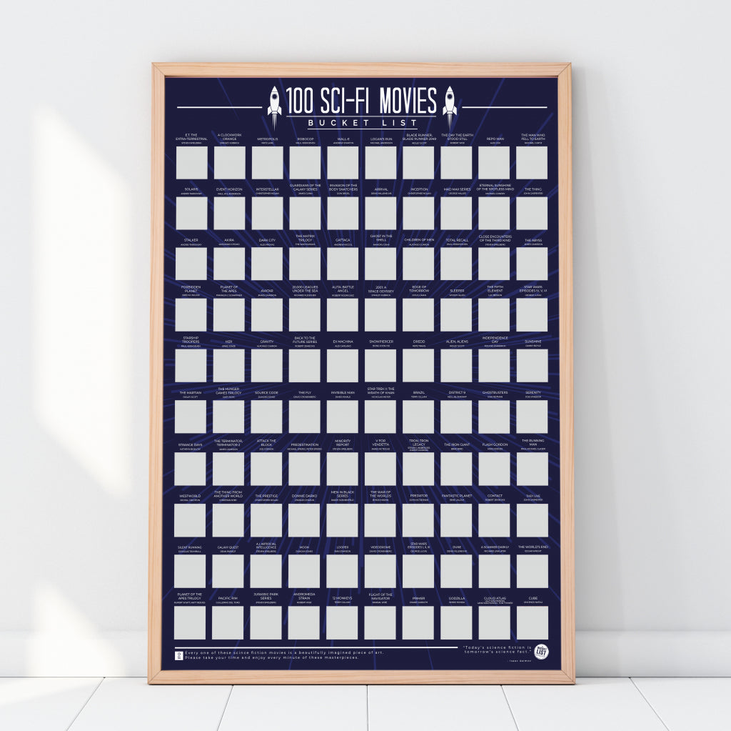 Bucketlistposter - 100 Science Fiction films