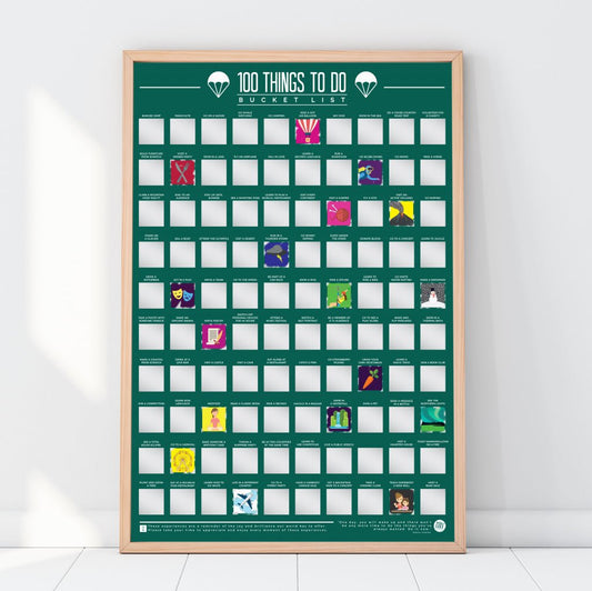Bucketlistposter - 100 Activiteiten - Bucketlistposters