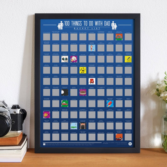 Bucketlistposter - 100 Activiteiten met je vader - Bucketlistposters