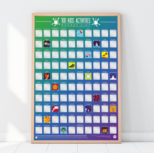 Bucketlistposter - 100 Activiteiten voor kinderen - Bucketlistposters