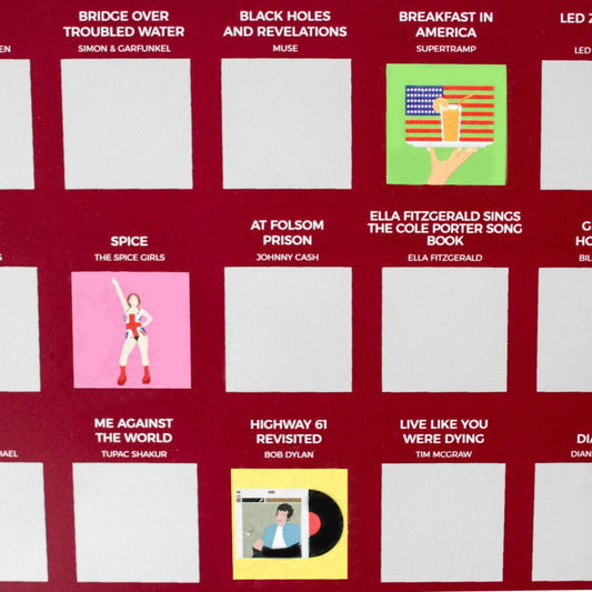 Bucketlistposter - 100 Albums - Bucketlistposters