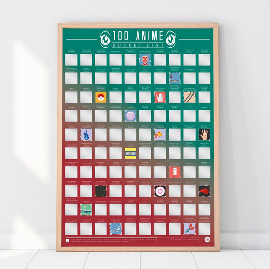 Bucketlistposter - 100 Anime Films - Bucketlistposters