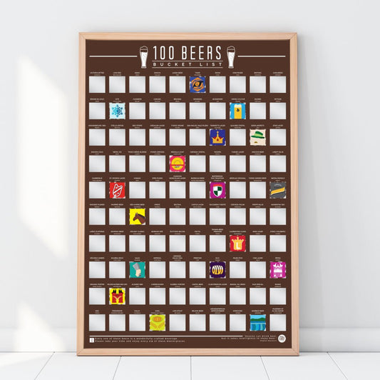 Bucketlistposter - 100 Biertjes - Bucketlistposters