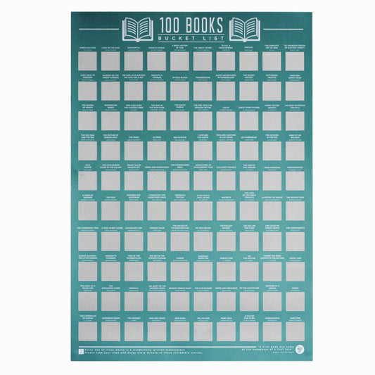 Bucketlistposter - 100 Boeken - Bucketlistposters