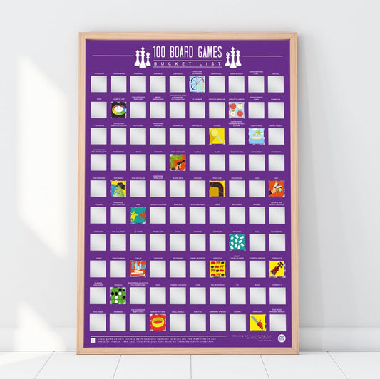 Bucketlistposter - 100 Bordspellen - Bucketlistposters