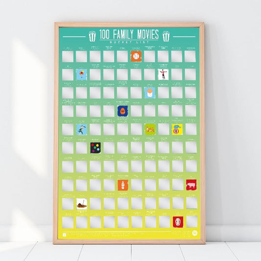 Bucketlistposter - 100 Familie films - Bucketlistposters