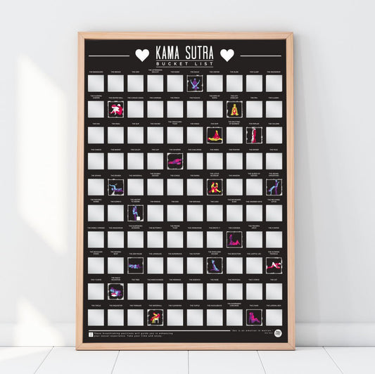 Bucketlistposter - 100 Kama Sutra Standjes - Bucketlistposters