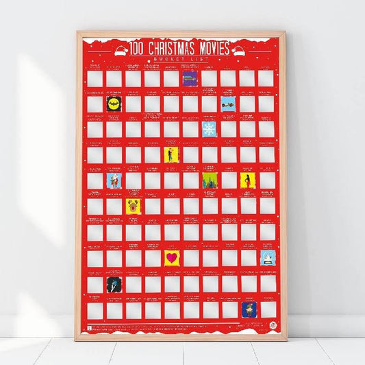 Bucketlistposter - 100 Kerstfilms - Bucketlistposters