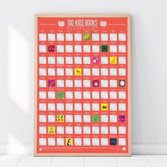 Bucketlistposter - 100 Kinderboeken - Bucketlistposters