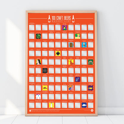 Bucketlistposter - 100 Speciaalbiertjes - Bucketlistposters