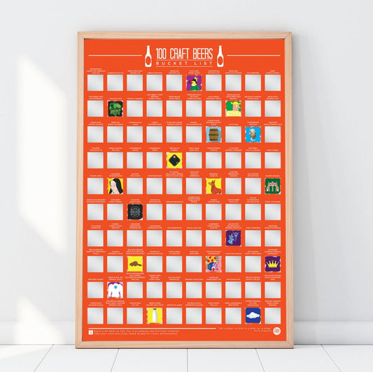 Bucketlistposter - 100 Speciaalbiertjes - Bucketlistposters