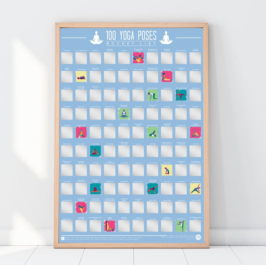 Bucketlistposter - 100 Yoga Posities - Bucketlistposters
