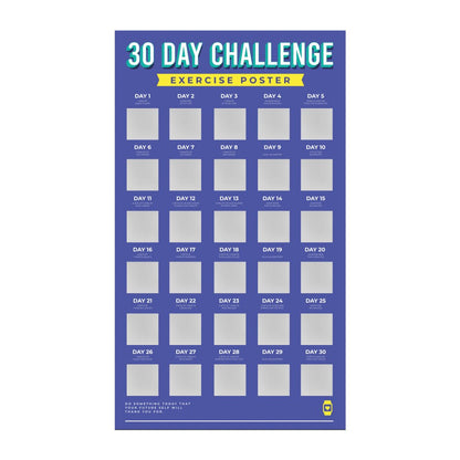 Bucketlistposter - 30 Dagen Fitness Challenge - Bucketlistposters