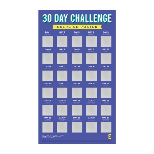Bucketlistposter - 30 Dagen Fitness Challenge - Bucketlistposters