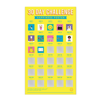Bucketlistposter - Geluk In 30 Dagen - Bucketlistposters
