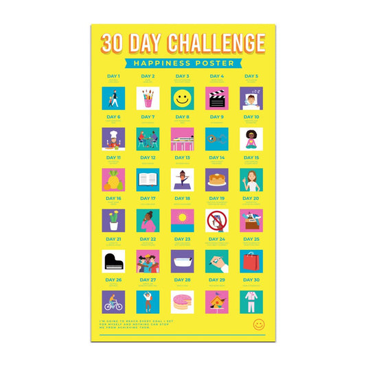 Bucketlistposter - Geluk In 30 Dagen - Bucketlistposters
