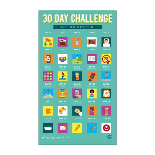Bucketlistposter - Word Fit In 30 Dagen - Bucketlistposters